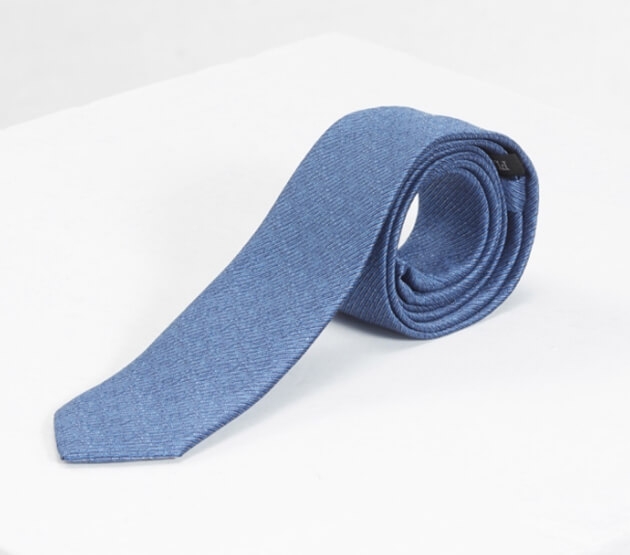 經典藍紋理領帶
